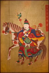 Budbärare från helvetet. Målning på siden, sen Joseon-period (1392-1910). Koreansk konst. Koreas nationalmuseum, Seoul (Sydkorea).