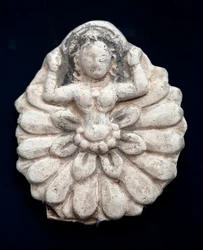 Renässansen av en lotusblomma. Snittet motiv, odaterat. Koreas nationalmuseum, Seoul (Sydkorea).