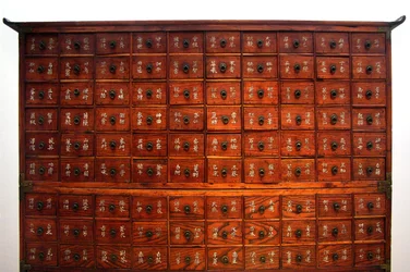 Medicinska trämöbler, Joseonperioden, Korea, Kim Chong-haks samling. Koreas nationalmuseum, Seoul, Republiken Korea, 2006.
