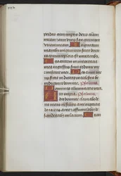 Kings 9, f.235v, Timbok, användning av Sarum ("Anne Boleyns Timbok") (pergament)
