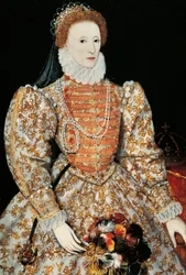 Drottning Elizabeth I, ca 1575 (olja på panel)