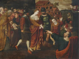 St. Agatha (olja på panel)