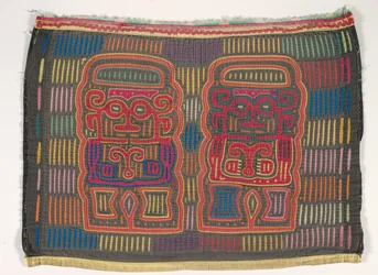 Skjortpanel (mola), Kuna People, San Blas Islands, ca 1950-talet (applicerad bomull)