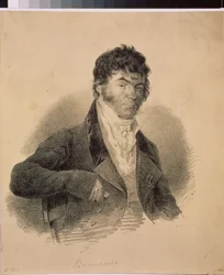 Porträtt av den förste ryske filologen Alexander K. Vostokov (1781-1864)