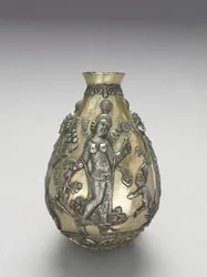 Anahita Vessel, 300-500 (gjuten, upphöjd, repoussé, jagad och förgyllt silver)