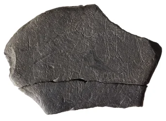 Gisslan, från det tidiga medeltida öklostret, Inchmarnock, Bute, Skottland, ca 800-900-talet e.Kr. (skiffer)