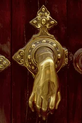 Dörrknackare i form av en hand (mässing) (detalj av 141228)