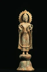 Buddha, Dvaravati-perioden (brons)