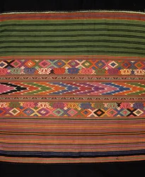 Detalj av Tai Lu-tyg (textil)