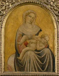 Jungfru och barn, ca 1420 (tempera på panel)