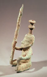 Warrior, Dong-son Civilisation, från Vietnam (brons)