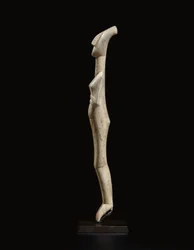 Cycladisk liggande kvinnofigur, namnstycke av Schuster Master, Early Cycladic II, ca 2400 f.Kr.