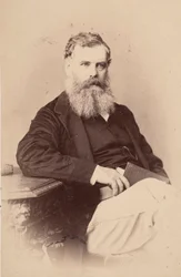 Porträtt av Thomas Oldham 1816-1878, före 1876.