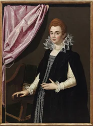 ""Porträtt av Marie de Medici (1575-1642)"" Peinture de Scipione Pulzone (1550-1598) - 1594 - Olja på duk - Dim 132,1x96,5 cm Privat samling