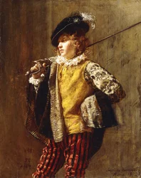 En elegant hovman, 1872