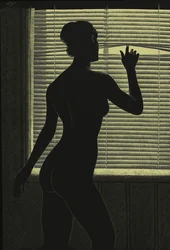 Betrayal, 2000 (scratchboard, färglagd digitalt)