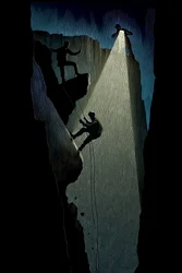 Journey to the Centre of the Earth, 2007 (skrapkartong, färglagd digitalt)
