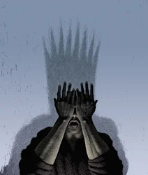 Macbeth, 2000 (skrapkartong, färglagd digitalt)