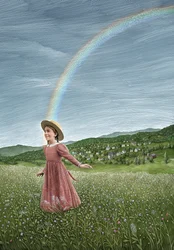 Pollyanna, 2011 (skrapkartong, färglagd digitalt)