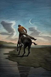 The Playboy of the Western World, 2009 (skrapkartong, färglagd digitalt)