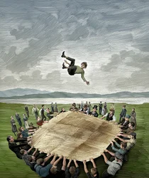 The Playboy of the Western World, 2013 (skrapkartong, färglagd digitalt)