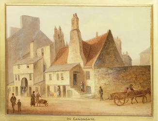 Canongate, detalj från Edinburgh: Nine Views of the Old Town