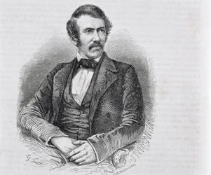 David Livingstone (1813-1873) graverad av S. Pannemaker