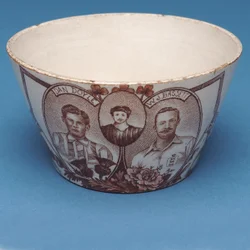 England v. Skottland souvenirskål (keramik)