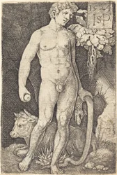 Adam står