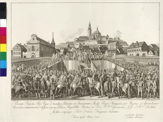 Kröningen av kejsar Frans II till kung av Ungern i Budapest den 6 juni 1792