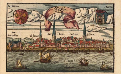 Riga From the Cosmographia, ca 1568