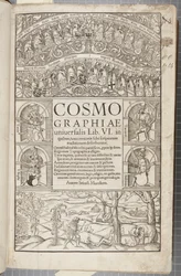 Titelsidan för Cosmographia, 1544
