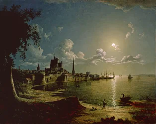 Månskensscen, Southampton, 1820