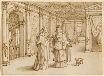 Anna och Dido samtalar om Aeneas