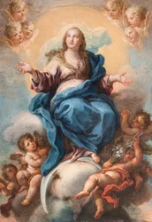 Immaculate Virgin (olja på koppar)