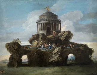 The Education of Achilles - Conca, Sebastiano (1680-1764), dit il Cavaliere - 1727 - Olja på duk - 59x74 - Museo del Prado, Madrid