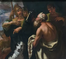 Diogenes-lykta, sent 1600-tal, Sebastiano Ricci (olja på duk)