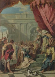 Ester före Ahasveros, ca 1730