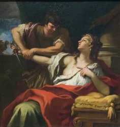 Romerska Lucretia, slutet av 1600-talet (olja på duk)