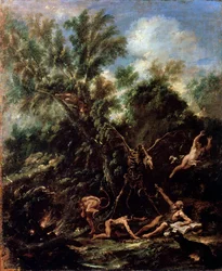 Sankt Antonius frestelse, c1706-c1707