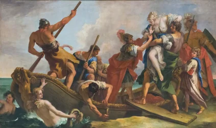 Bortförandet av Helena, tidigt 1700-tal (olja på duk)