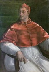 Porträtt av Clement VII, före 1527, Sebastiano del Piombo (olja på duk)