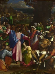Lasarus uppväckelse, ca 1518