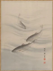 Fiskar Simning, ca. 1890-92.