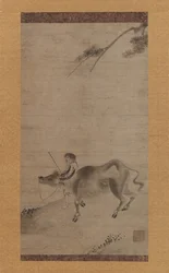Oxherding, första hälften av 1400-talet.