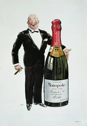 Reklam för Heidsieck Champagne, ca 1910