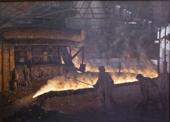 Varmvalsningsverkstaden vid fabriken 