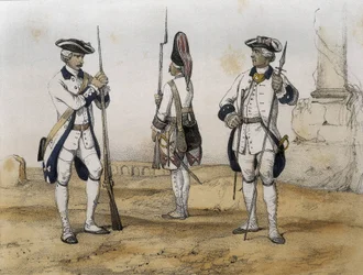 Linjeinfanterister under Karl III av Spaniens regeringstid