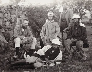 Grupp av upptäcktsresande, Judea-distriktet, Palestina, 1867