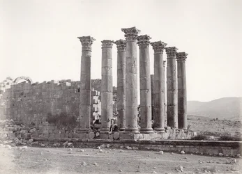 Artemis tempel från sydost, Jerash, 1867